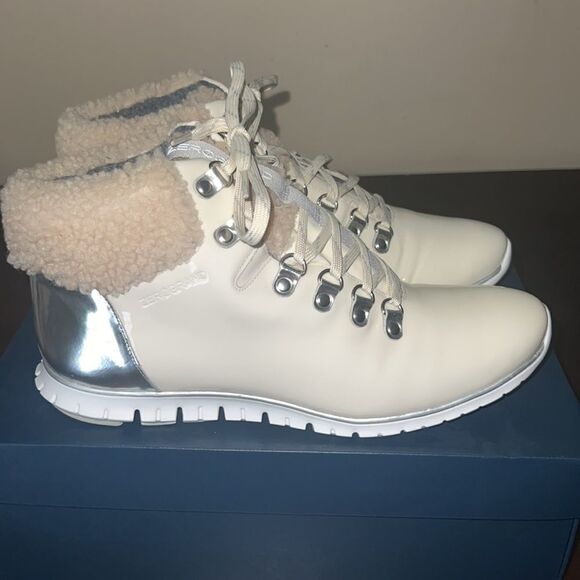 EUC Cole Haan Zero Grand Patent Leather Hiker Boot - Picture 3 of 12